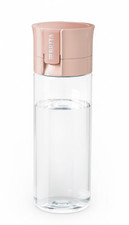 BRITA Water Filter Bottle 0.6L Plastic Apricot Portable Hydration On-The-Go USED