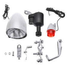 6V 3W Bicycle Motorized Bike Friction Generator Dynamo Headlight Tail Light Kit