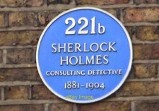 Photo 6x4 Blue plaque above the Sherlock Holmes Museum Sherlock Holmes is c2013