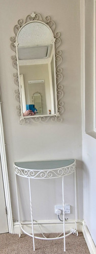 Vintage white cast - vintage, iron