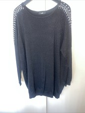 Black Large Sparkly Wallis