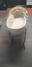 wicker baby moses basket with stand