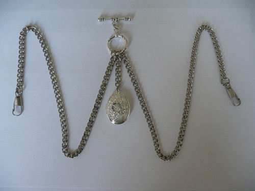 Unusual double albert silver - unusual,
