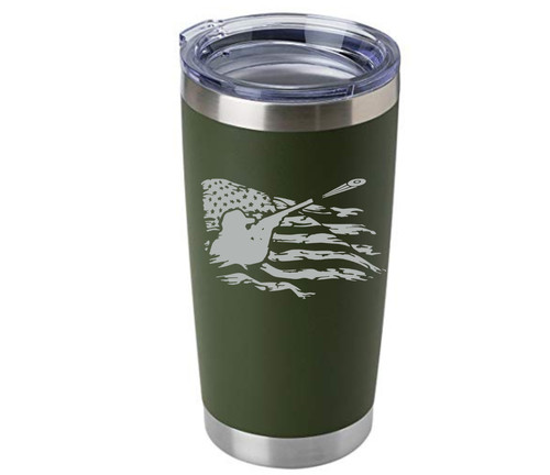 American flag skeet trap clay - american,