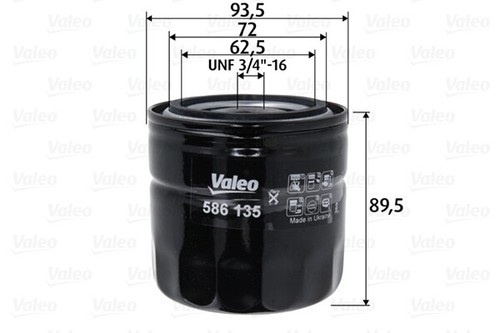 Valeo 586135 oil filter - 586135,