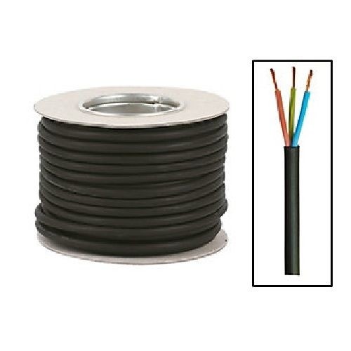 Rubber cable 1mm core - 1mm, 3
