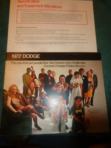 1972 dodge full line car - 1972,