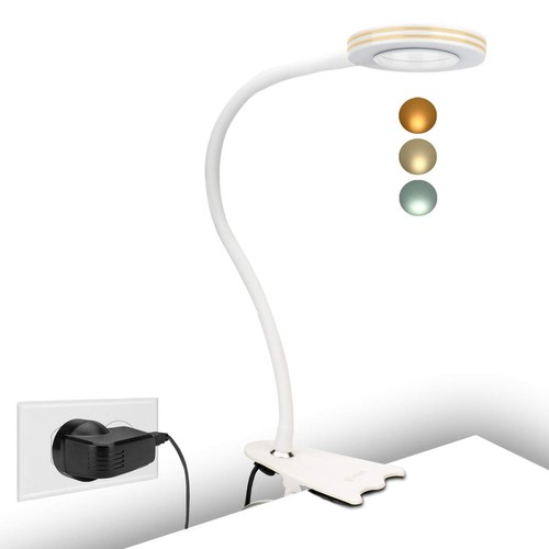 Clamp desk lamp with uk - 8w,