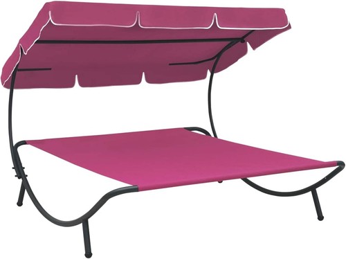 Outdoor pink lounge daybed - lounge,