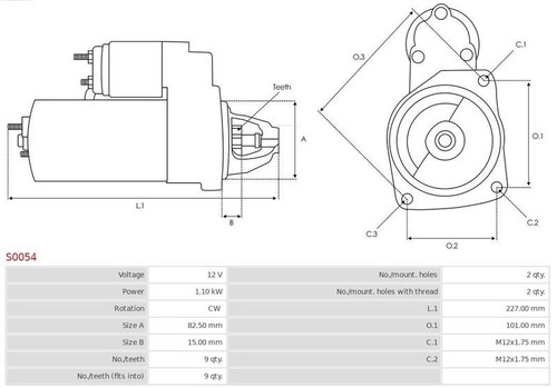 Fits autostarter s0054 - ✅fits,