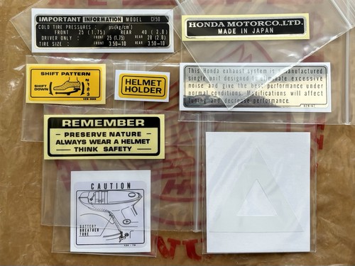 Honda chaly cf50 - chaly, decal