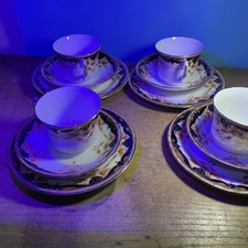 Stanley   Foley china Cups Surcers And Side Plates   