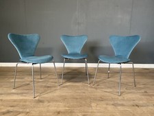 Set of 3 Fritz Hansen series 7 chairs 1969