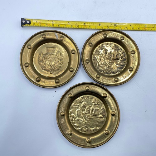 Cast brass plate dishes - brass,