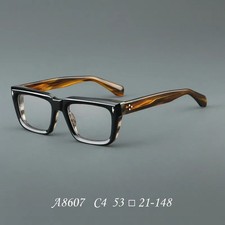 Vintage Acetate Eyeglasses Frame Men Women Eyewear Trendy Hand Made Spectacles