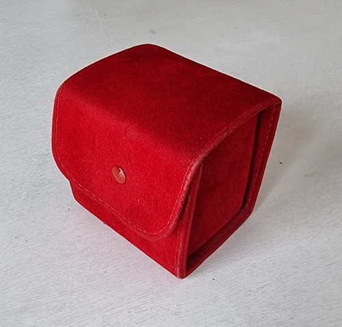 Cartier red travel velvet case - red,