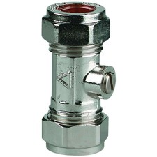 Chrome Compression Isolation Valve - 15mm | Pack of 10 | Pack of 20