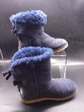 Womens Uggs Navy Suede Boots