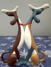 Border Fine Arts Hot Dogs A3401 Howling At The Moon Bunny & Hutch