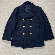 VINTAGE US Navy Pea Coat Mens