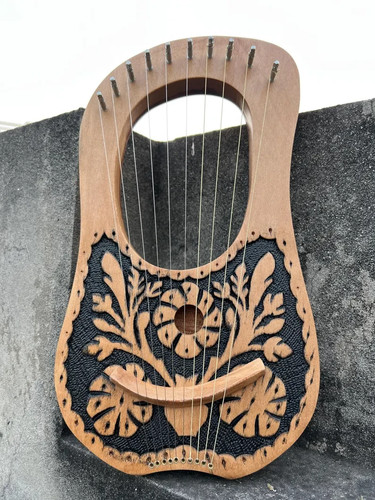 Handcrafted rosewood lyre harp - handcrafted,