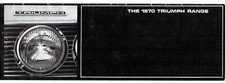 Triumph Range 1969-70 UK Brochure TR6 2.5 2000 GT6 Spitfire 1300 Vitesse Herald