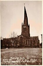 Derbyshire Postcard C1920 Real Photo Chesterfield Church of St Mary  All Saints