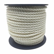 12mm White 3 Strand Nylon Rope