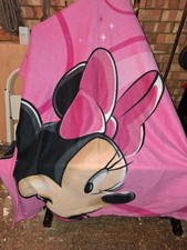 Minnie mouse blanket Fleece fabric Good condition From disneyland paris