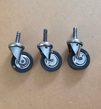 3 x Vintage Marshall Plexi Revvo Push-in Castor 1967-1970 Pinstripe Basketweave