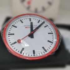 MONDAINE Wall Clock Analog Red
