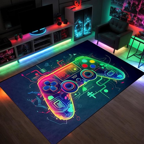 80x120cm gaming area rug neon - rug,,