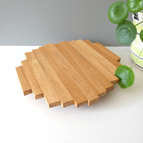 Wooden trivet plant pot - trivet,