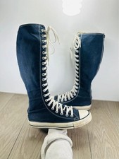 Converse Chuck All Star navy Knee High XXHi Lace Up Boots Women’s UK Size 6
