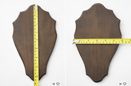 Wooden base shield trophy - 3,