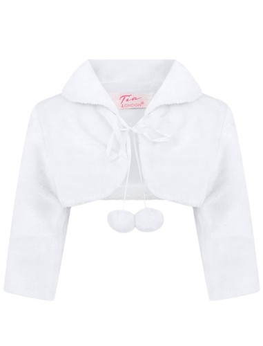 Girls faux fur - fur, bolero
