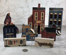 SET OF 8 Primitive Folk Art