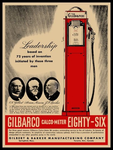 1937 gilbarco calco meter - gilbarco,