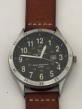 Men’s Watch “TAVISTOCK & JONES” Heavy Strong Tan Strap, Working & Keeps Time