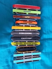 11 Various Diatonic Harmonicas Easttop Seydel Conjurer Hohner Plus Case Job Lot