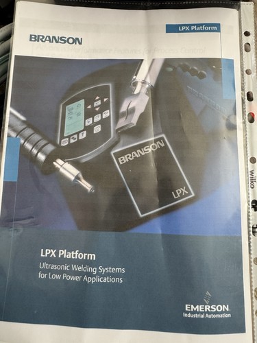 Branson ultrasonic welding - branson,