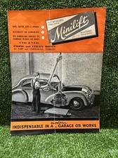 Minilift Hoists Advertising Ephemera Garage Mancave Lister Equipment Manchester