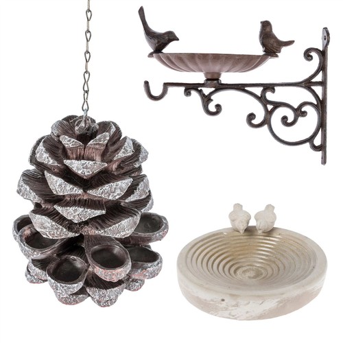 Wall mounted bird bath - bird, and