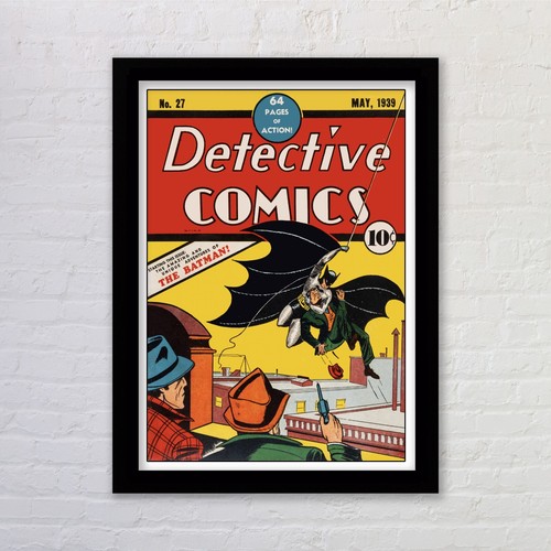 Framed batman vintage comic - framed,