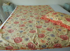 Vintage Dorma Duvet Cover & Large Oxford Pillowcase Decorative Florals Anise VGC