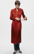 BNWT ZARA Burnt Orange Creased