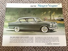 Singer vogue saloon car - singer,