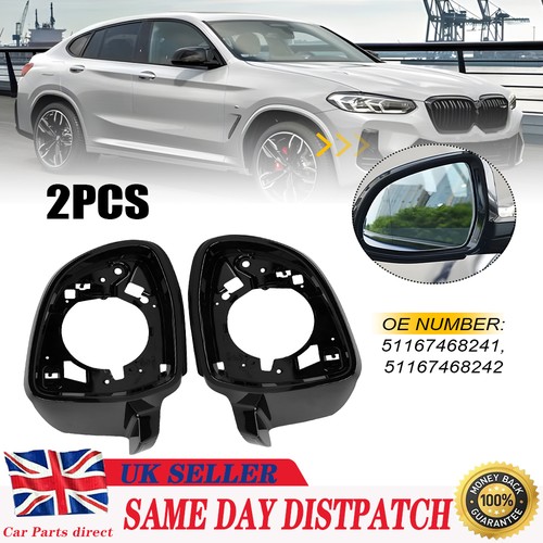 Door wing mirror frames - 2x, for