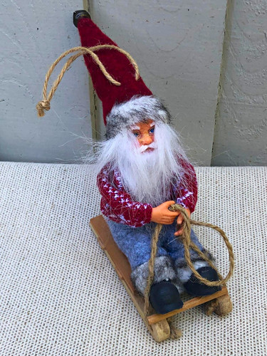 Christmas santa gnome figurine - santa,