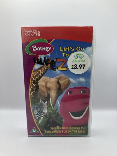 Barney let the zoo vhs - barney,